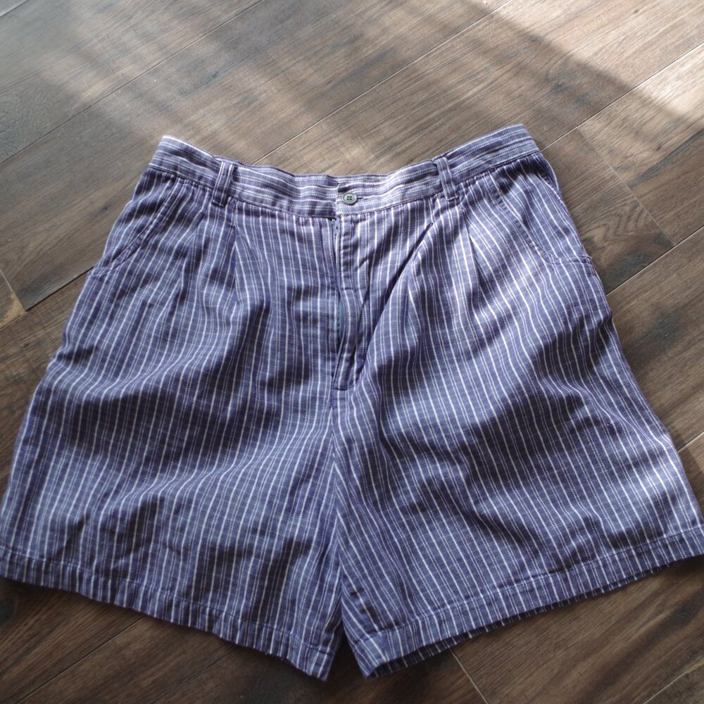 Plus Size Striped  Ladies Style & Co Shorts